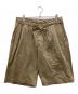 CAHLUMN（カウラム）の古着「2 Tuck Chino Shorts」｜ブラウン