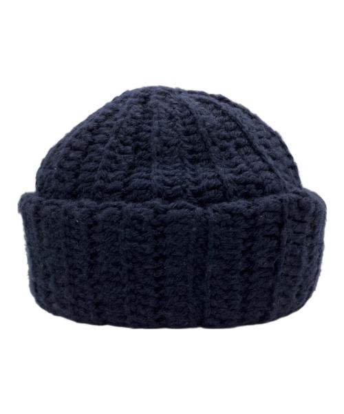 ANRI（アンリ）ANRI (アンリ) KNIT BEANIE ネイビーの古着・服飾アイテム