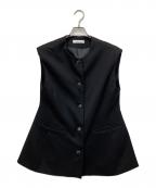 ELLAエラ）の古着「ジレ」｜ブラック