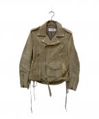 JOHN MASON SMITHジョンメイソンスミス）の古着「スエードライダースジャケット」｜ブラウン