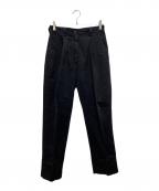 DRIES VAN NOTENドリスヴァンノッテン）の古着「ワンタックトラウザーパンツ」｜ブラック
