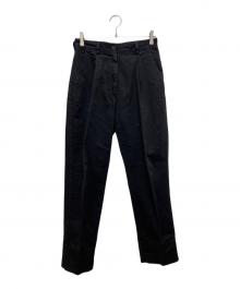 DRIES VAN NOTEN（ドリスヴァンノッテン）の古着「ワンタックトラウザーパンツ」｜ブラック