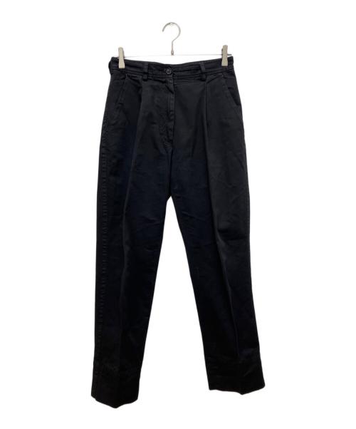 DRIES VAN NOTEN（ドリスヴァンノッテン）DRIES VAN NOTEN (ドリスヴァンノッテン) ワンタックトラウザーパンツ ブラック サイズ:XSの古着・服飾アイテム