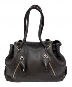 FURLAフルラ）の古着「レザーエディターズバッグ」｜ブラウン