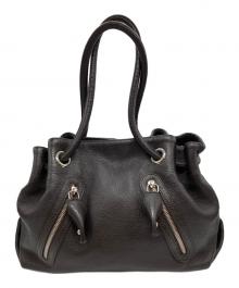 FURLA（フルラ）の古着「レザーエディターズバッグ」｜ブラウン