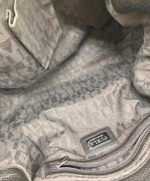 FURLA（フルラ）FURLA (フルラ) レザーエディターズバッグ ブラウンの古着・服飾アイテム