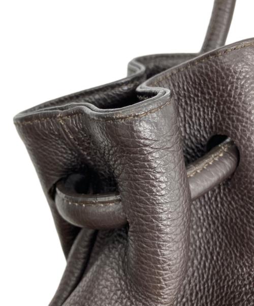 FURLA（フルラ）FURLA (フルラ) レザーエディターズバッグ ブラウンの古着・服飾アイテム