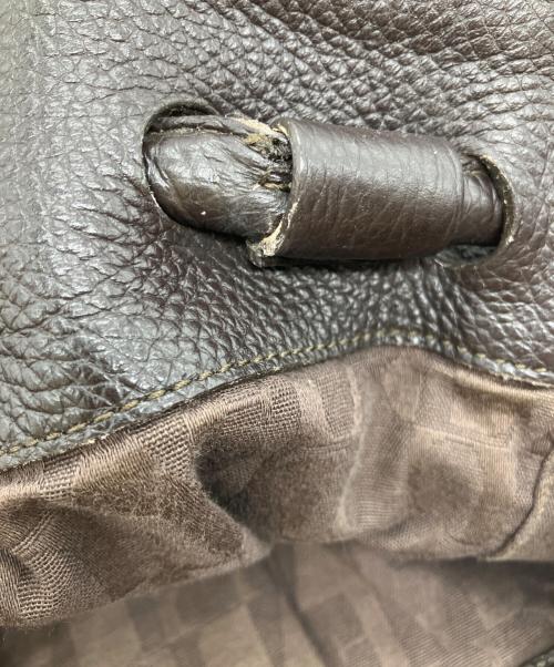 FURLA（フルラ）FURLA (フルラ) レザーエディターズバッグ ブラウンの古着・服飾アイテム