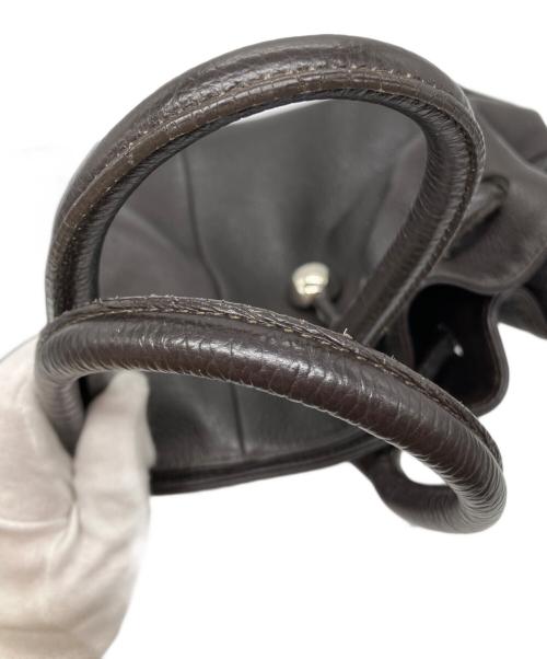 FURLA（フルラ）FURLA (フルラ) レザーエディターズバッグ ブラウンの古着・服飾アイテム