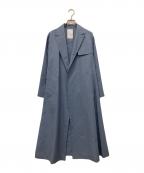 Nobleノーブル）の古着「ライトフルクロスチェスターAラインコート」｜スカイブルー