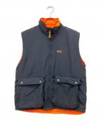 WOOLRICHウールリッチ）の古着「リバーシブル中綿ベスト」｜ブラック