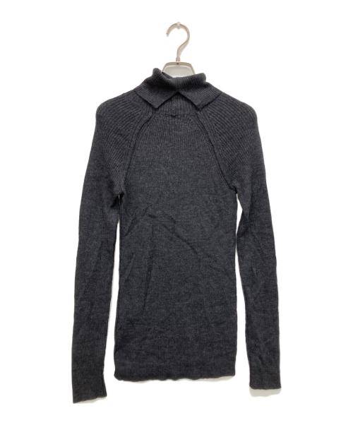 JUNYA WATANABE（ジュンヤワタナベ）JUNYA WATANABE (ジュンヤワタナベ) タートルネックニット グレー サイズ:Mの古着・服飾アイテム