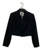 SETA ICHIROセタイチロウ）の古着「ハンサムクロスショートジャケット」｜ブラック