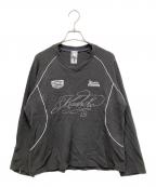 KASHIKOカシコ）の古着「Waffle Rugby Tee」｜グレー