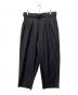 S'YTE（サイト）の古着「2-TUCK TAPERED BELT PANTS」｜ブラック