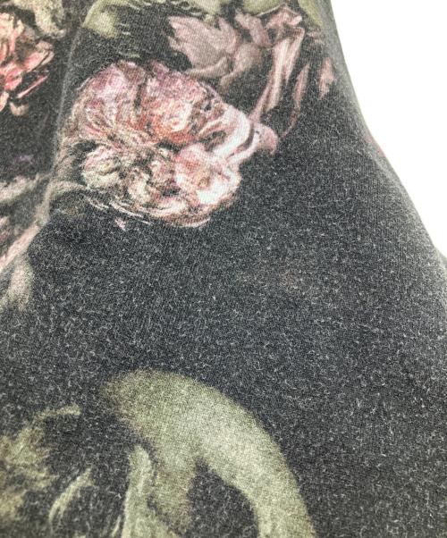 LAD MUSICIAN（ラッドミュージシャン）LAD MUSICIAN (ラッドミュージシャン) INKJET FLOWER SKULL CREW NECK BIG PULLOVER ブラック サイズ:42の古着・服飾アイテム