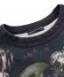 中古・古着 LAD MUSICIAN (ラッドミュージシャン) INKJET FLOWER SKULL CREW NECK BIG PULLOVER ブラック サイズ:42：8000円