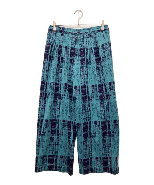 SHAREEF（シャリーフ）SHAREEF (シャリーフ) 総柄パンツ ブルー サイズ:1の古着・服飾アイテム
