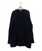 s'yteサイト）の古着「BULKY WOOL 3D PULLOVER」｜ブラック