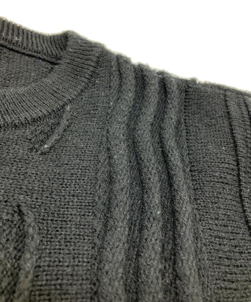 s'yte（サイト）S'YTE (サイト) BULKY WOOL 3D PULLOVER ブラック サイズ:3の古着・服飾アイテム