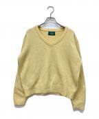 the Barnnetザ バーネット）の古着「Vネックニット」｜イエロー