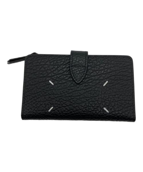 Maison Margiela（メゾンマルジェラ）Maison Margiela (メゾンマルジェラ) グレインレザー カード&コインケース ブラック 未使用品の古着・服飾アイテム