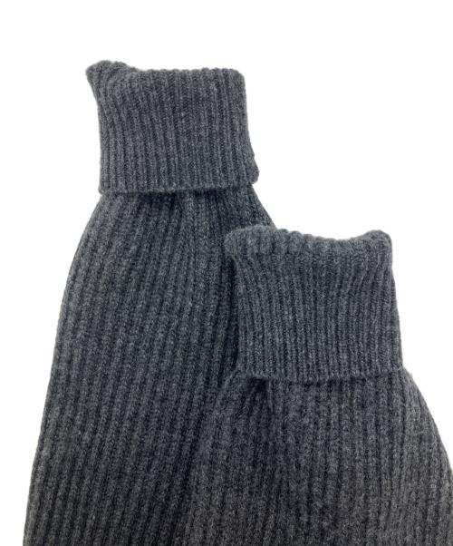 nagonstans（ナゴンスタンス）nagonstans (ナゴンスタンス) リブニット グレー サイズ:38の古着・服飾アイテム