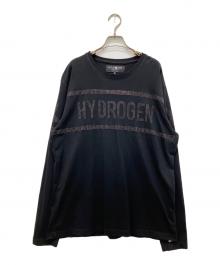 HYDROGEN（ハイドロゲン）の古着「スタッズカットソー」｜ブラック