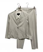 icBアイシービー）の古着「Refined Ox ノーカラージャケットセットアップ」｜グレー