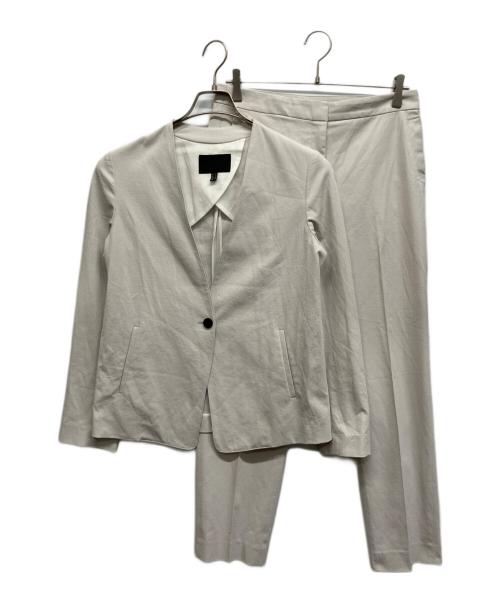 icB（アイシービー）icB (アイシービー) Refined Ox ノーカラージャケットセットアップ グレー サイズ:6の古着・服飾アイテム