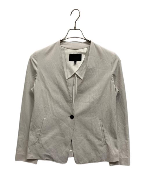 icB（アイシービー）icB (アイシービー) Refined Ox ノーカラージャケットセットアップ グレー サイズ:6の古着・服飾アイテム