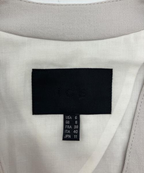 icB（アイシービー）icB (アイシービー) Refined Ox ノーカラージャケットセットアップ グレー サイズ:6の古着・服飾アイテム