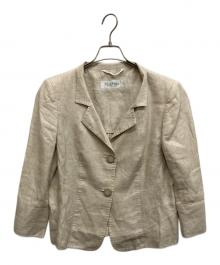 MaxMara（マックスマーラ）の古着「千鳥格子テーラードジャケット」｜グレー