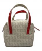 FENDIフェンディ）の古着「ズッキーノコーティングキャンバスミニボストン」｜ベージュ