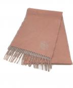 LOEWEロエベ）の古着「バイカラーウールアナグラムマフラー」｜グレー