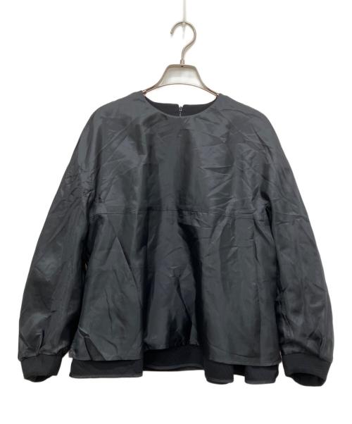 BALLSEY（ボールジィ）BALLSEY (ボールジィ) フリルカットバックブラウス ブラック サイズ:36の古着・服飾アイテム