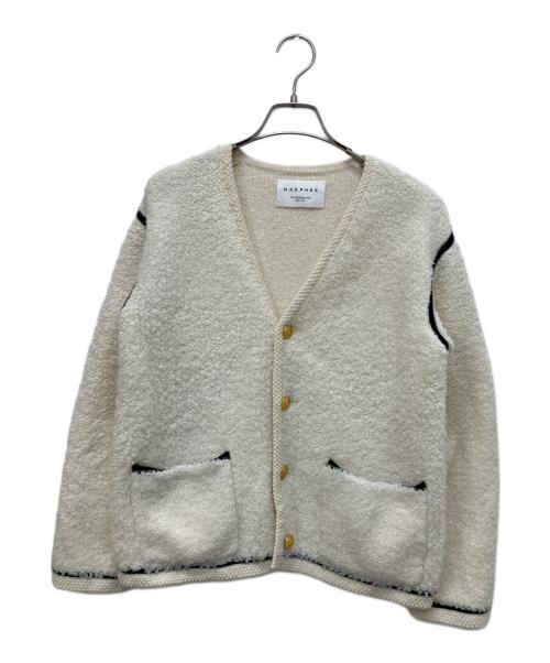 MACPHEE（マカフィー）MACPHEE (マカフィー) ムートンVネックカーディガン ベージュ サイズ:Sの古着・服飾アイテム