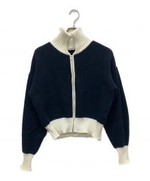 MACPHEE（マカフィー）の古着「ハイブリットコットンジップアップブルゾン」｜ネイビー