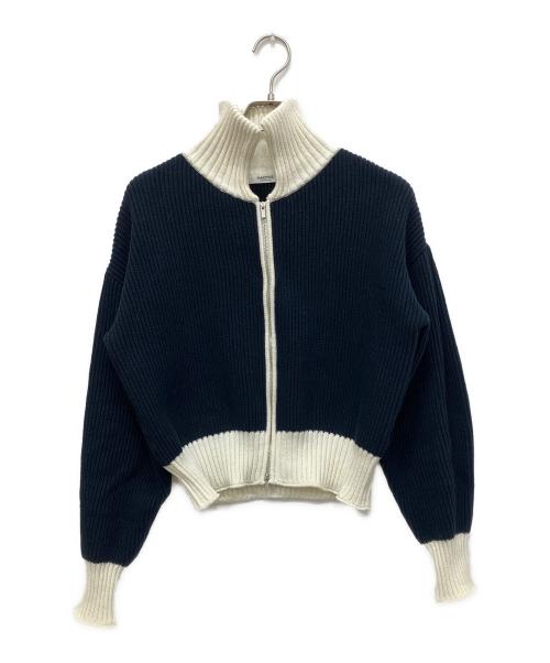 MACPHEE（マカフィー）MACPHEE (マカフィー) ハイブリットコットンジップアップブルゾン ネイビー サイズ:Sの古着・服飾アイテム