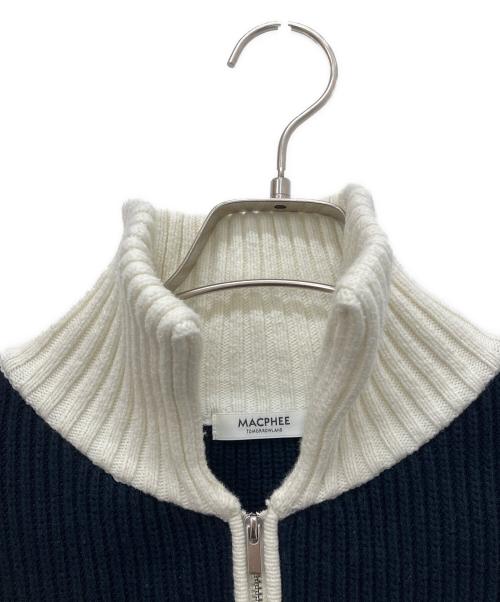 MACPHEE（マカフィー）MACPHEE (マカフィー) ハイブリットコットンジップアップブルゾン ネイビー サイズ:Sの古着・服飾アイテム