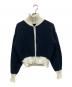MACPHEE（マカフィー）の古着「ハイブリットコットンジップアップブルゾン」｜ネイビー