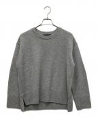 23区ニジュウサンク）の古着「【洗える】カシミヤブレンド クルーネック ニット」｜グレー