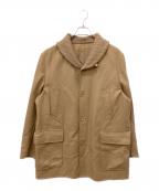 dunhillダンヒル）の古着「ショールカラーコート」｜ブラウン