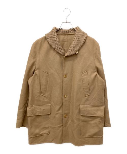 dunhill（ダンヒル）dunhill (ダンヒル) ショールカラーコート ブラウン サイズ:XLの古着・服飾アイテム