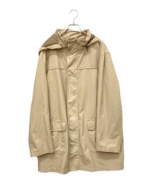 Aquascutum（アクアスキュータム）の古着「ライナー付きステンカラーナイロンコート」｜ベージュ