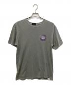 stussyステューシー）の古着「メキシコ製タイダイロゴTシャツ」｜グレー