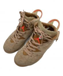 NIKE×Travis Scott（ナイキ×トラヴィススコット）の古着「Air Jordan 6 "British Khaki"　エアジョーダン6 スニーカー」｜ブラウン