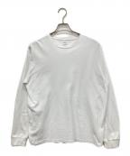Graphpaperグラフペーパー）の古着「L/S Oversized Tee」｜ホワイト