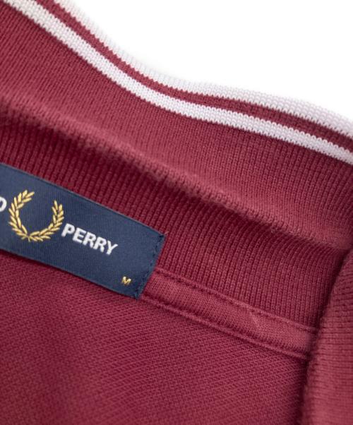 FRED PERRY（フレッドペリー）FRED PERRY (フレッドペリー) ポロシャツ レッド サイズ:Mの古着・服飾アイテム