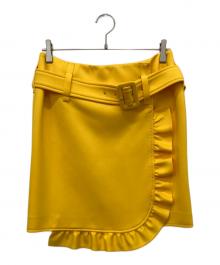 PRADA（プラダ）の古着「ラップスカート」｜イエロー